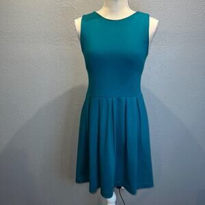 AQ Teal/Emerald Green Sleeveless A Line Skater Dress - Size S